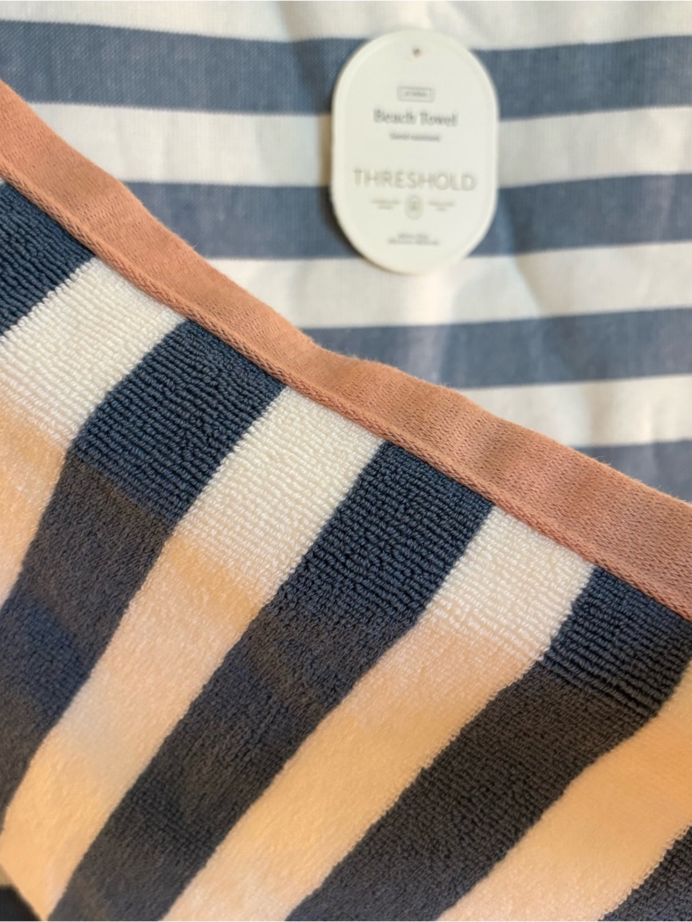 Moving Sale⏱️Blue Cabana Oversized Jumbo Towel 60” x 72” - Picture 2 of 5
